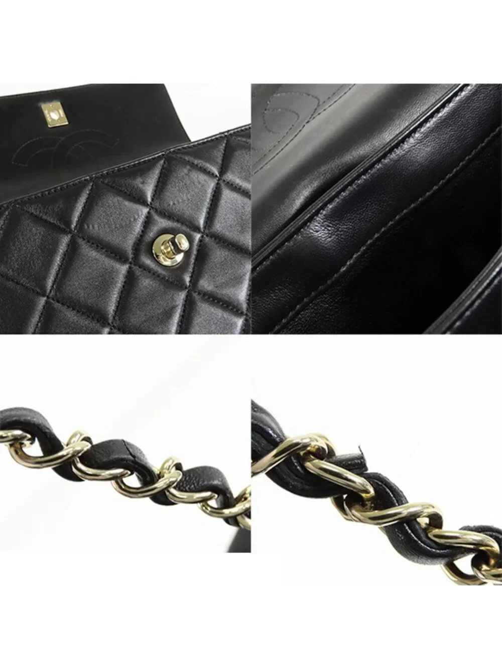 Chanel Trendy CC Black Gold Lambskin 2-Way Shoulder Bag